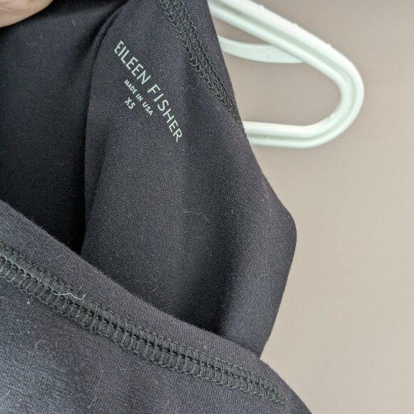 Eileen Fisher Sleeveless Tank Dress with Stitching Details Black Size XS - Picture 3 of 3